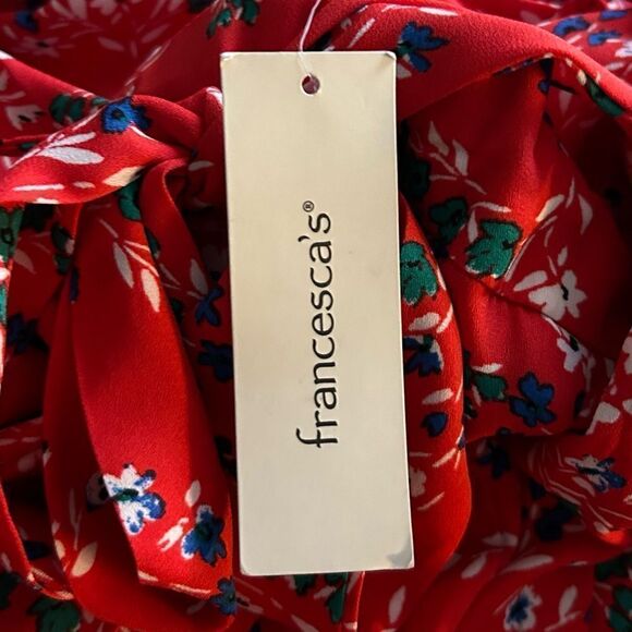 NWT … MIAMI “Size: XXS” Red Floral Jumpsuit - Picture 6 of 7